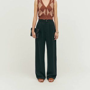 Reformation Petites Mason Pant Black Size 6P Fit 4P